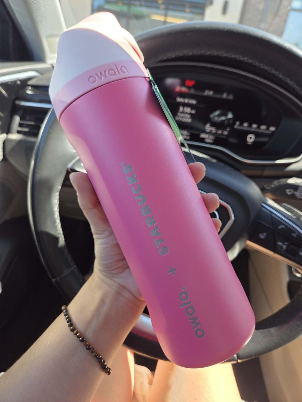 Owala x Starbucks Pink Insulated Water Bottle